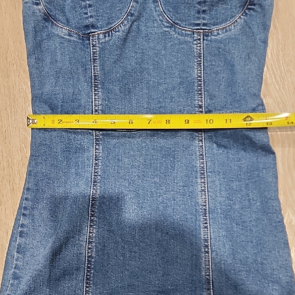 PacSun Blue Denim Bustier Midi Dress - Picture 6 of 8